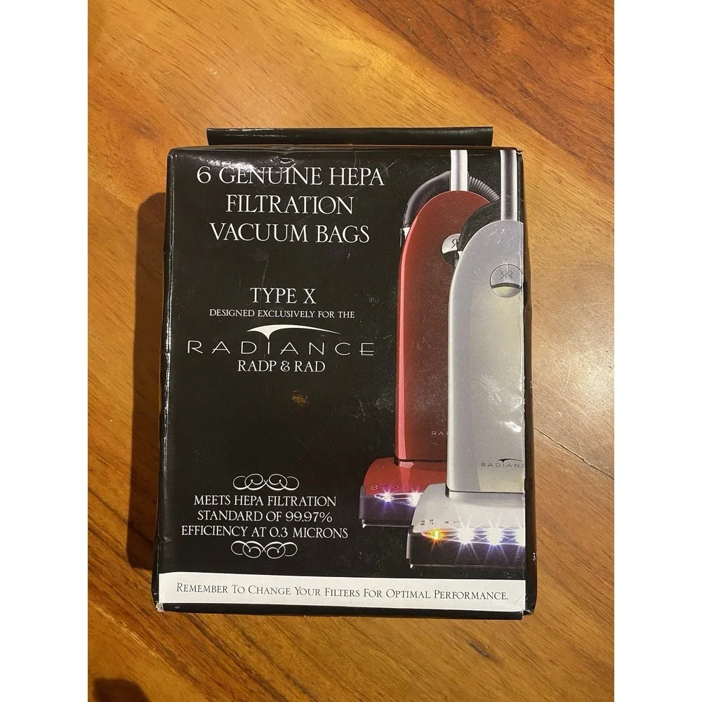 Riccar Radiance RADP & RAD HEPA Filtration Vacuum Bags Type X 6 Pack New In Box